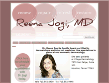Tablet Screenshot of dermatologyinhouston.com